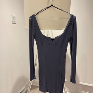 Ribbed Long Sleeve Dress
